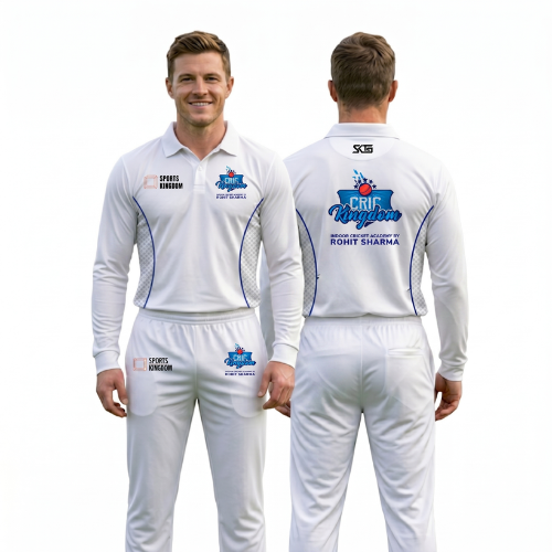 CricKingdom Cricket Whites Long Sleeve Jersey & Pants